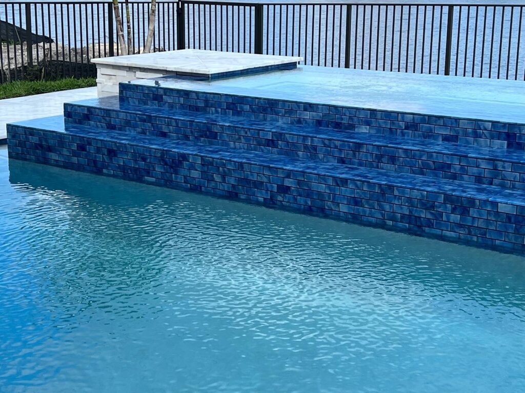 Modern custom swimming pool in Westlake Florida